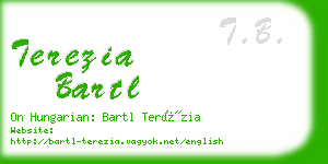 terezia bartl business card